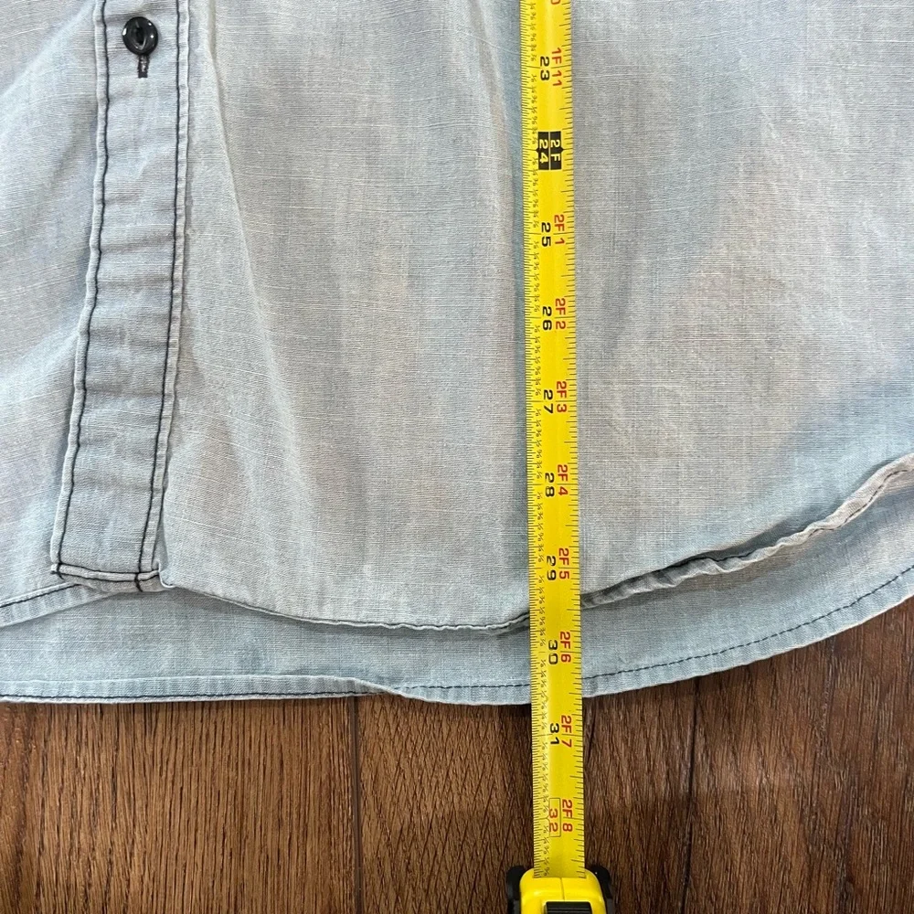 Levi’s Men’s Chambray Button Down Shirt Workwear‎ Anchor Cuff Buttons Size L